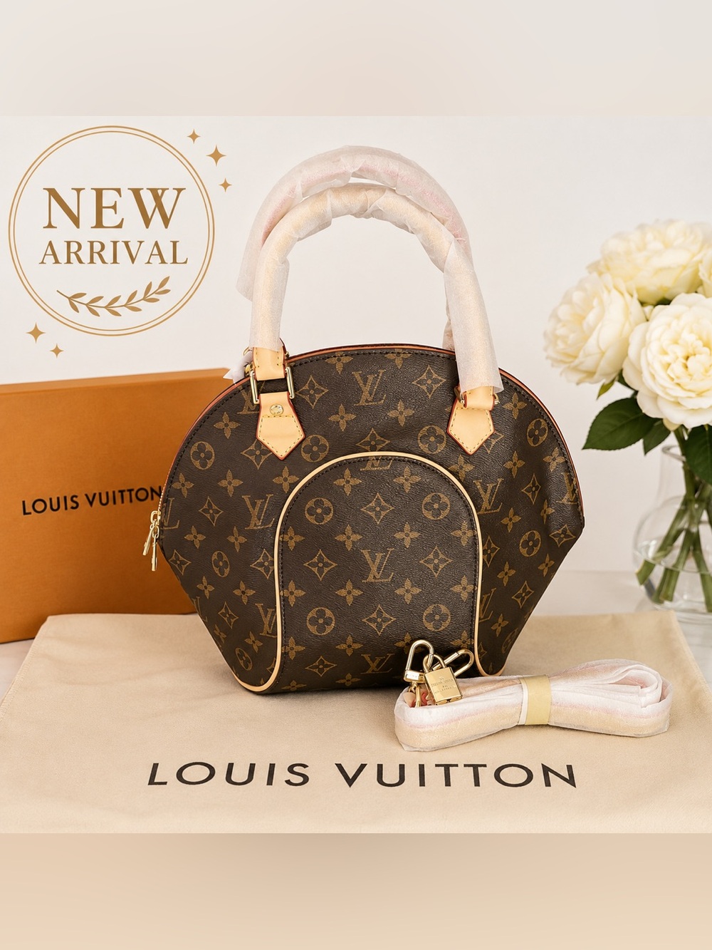 🤎 Elegant Monogram Shell Crossbody Bag 🤎